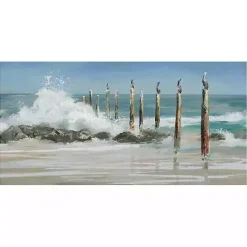 Outlet Kirklands Home Perched By The Sea Canvas Art Print