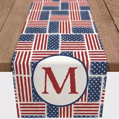 Kirklands Home Personalized American Flag Table Runner, 90 in.