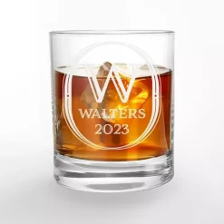 Kirklands Home Personalized Art Deco Whiskey Glasses, Set of 2