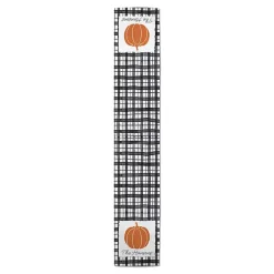 Kirklands Home Personalized Black and White Plaid Table Runner