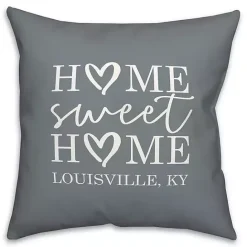 New Kirklands Home Personalized Home Sweet Home Outdoor Pillow Blue