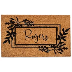 Kirklands Home Personalized Botanical Border Doormat