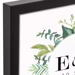 Clearance Kirklands Home Personalized Framed Monogram Leaves Wall Plaque