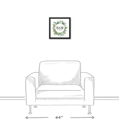 Clearance Kirklands Home Personalized Framed Monogram Leaves Wall Plaque