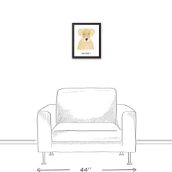 New Kirklands Home Personalized Golden Retriever Canvas Wall Plaque