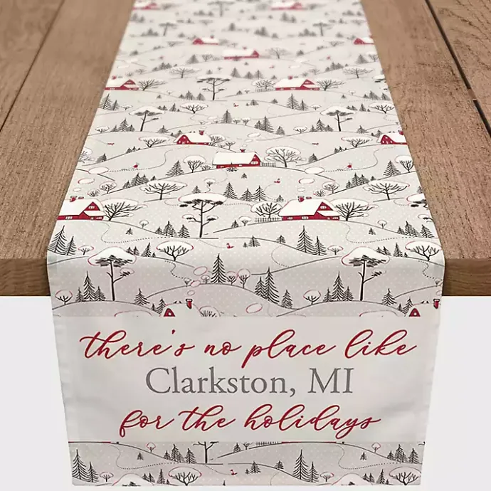 Discount Kirklands Home Personalized Home For The Holidays Table Runner