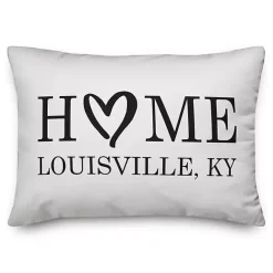 New Kirklands Home Personalized Home Heart Location Pillow