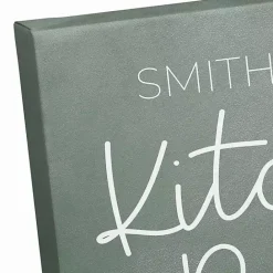 Discount Kirklands Home Personalized Kitchen Rules Canvas Wall Plaque