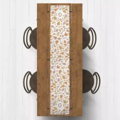 Clearance Kirklands Home Personalized Leaves Monogram Table Runner, 90 in.