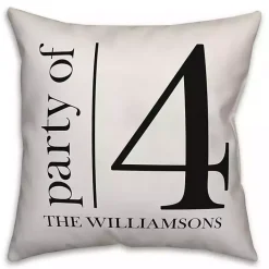 Online Kirklands Home Personalized Party of Four Pillow