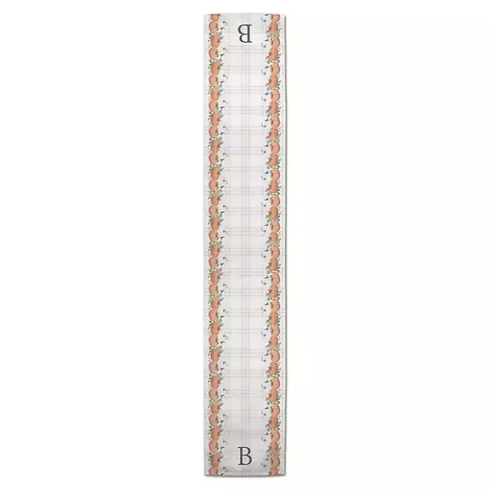 Hot Kirklands Home Personalized Plaid Monogram Table Runner, 72 in.