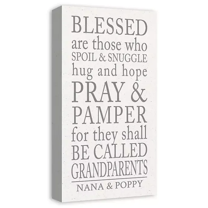 Kirklands Home Personalized Those Grandparents Canvas Wall Plaque