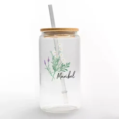 Outlet Kirklands Home Personalized Wildflower Floral Glass Cup
