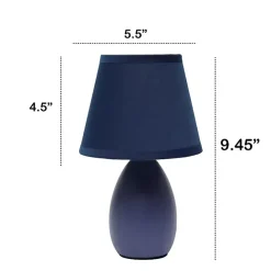 Hot Kirklands Home Petite Oblong Table Lamps, Set of 2 Blue