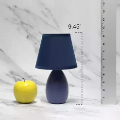 Hot Kirklands Home Petite Oblong Table Lamps, Set of 2 Blue