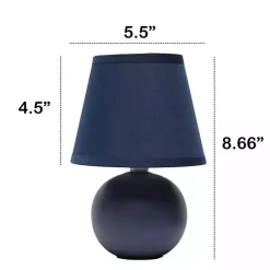 Clearance Kirklands Home Petite Orb Ceramic Table Lamp Blue