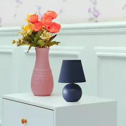 Clearance Kirklands Home Petite Orb Ceramic Table Lamp Blue