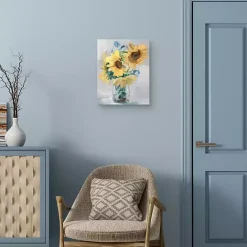 Sale Kirklands Home Petite Fleurs Sunflower II Canvas Art Print, 16x20