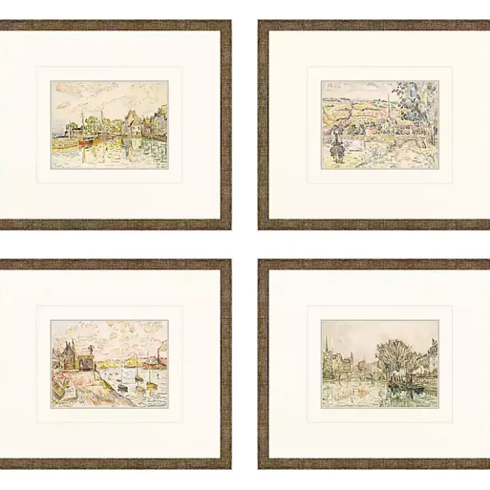 Kirklands Home Petite Landscapes Framed Art Prints, Set of 4