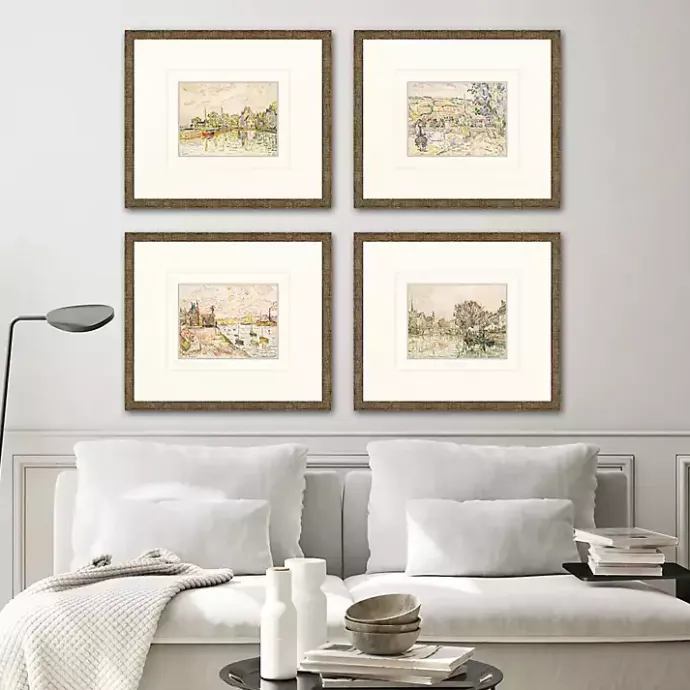 Kirklands Home Petite Landscapes Framed Art Prints, Set of 4