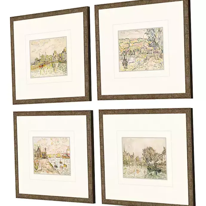 Kirklands Home Petite Landscapes Framed Art Prints, Set of 4