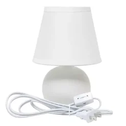 Hot Kirklands Home Petite Off Orb Ceramic Table Lamp White