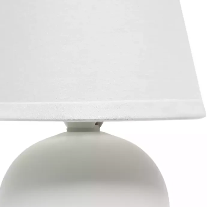 Hot Kirklands Home Petite Off Orb Ceramic Table Lamp White