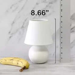 Hot Kirklands Home Petite Off Orb Ceramic Table Lamp White