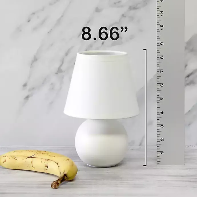 Hot Kirklands Home Petite Off Orb Ceramic Table Lamp White