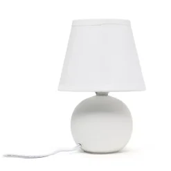 Hot Kirklands Home Petite Off Orb Ceramic Table Lamp White