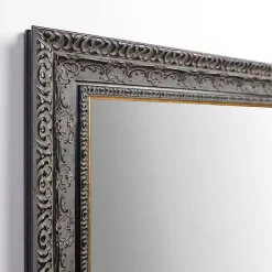 Kirklands Home Pewter Vintage Wall Mirror Gray