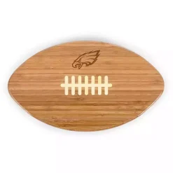 Kirklands Home Philadelphia Eagles Bamboo Football Cutting Board Tan
