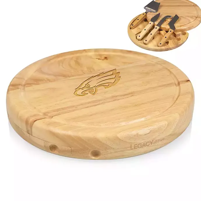 Best Kirklands Home Philadelphia Eagles Cheese Board and Tool Set Tan