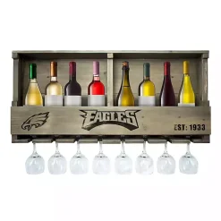 Hot Kirklands Home Philadelphia Eagles Reclaimed Wood Bar Shelf Gray