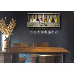 Hot Kirklands Home Philadelphia Eagles Reclaimed Wood Bar Shelf Gray