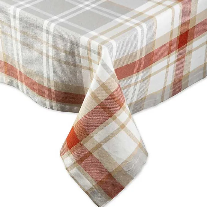 Sale Kirklands Home Picnic Plaid Cotton Tablecloth, 120 in. Multi