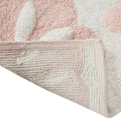 Kirklands Home Cotton Tufted Medallion Bath Mat, 30 in. Pink