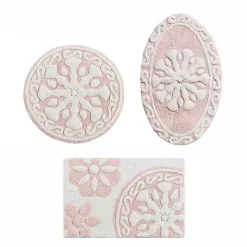 Discount Kirklands Home Cotton Tufted Medallion Bath Mat, 25 in. Pink