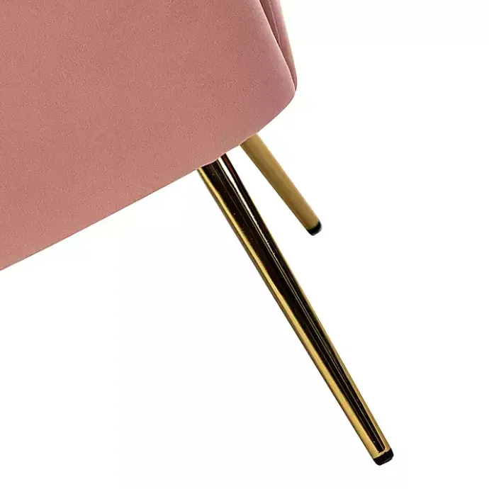 New Kirklands Home Donata Velvet Tufted Loveseat Pink