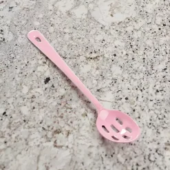 Online Kirklands Home Enamel Stainless Steel Slotted Spoon Pink