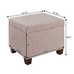 Discount Kirklands Home Madison Storage Ottoman Pink