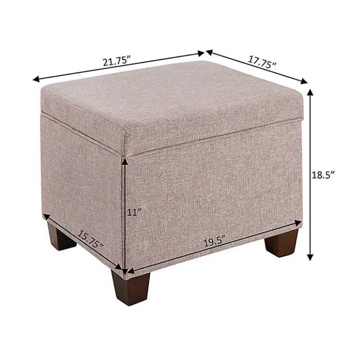 Discount Kirklands Home Madison Storage Ottoman Pink