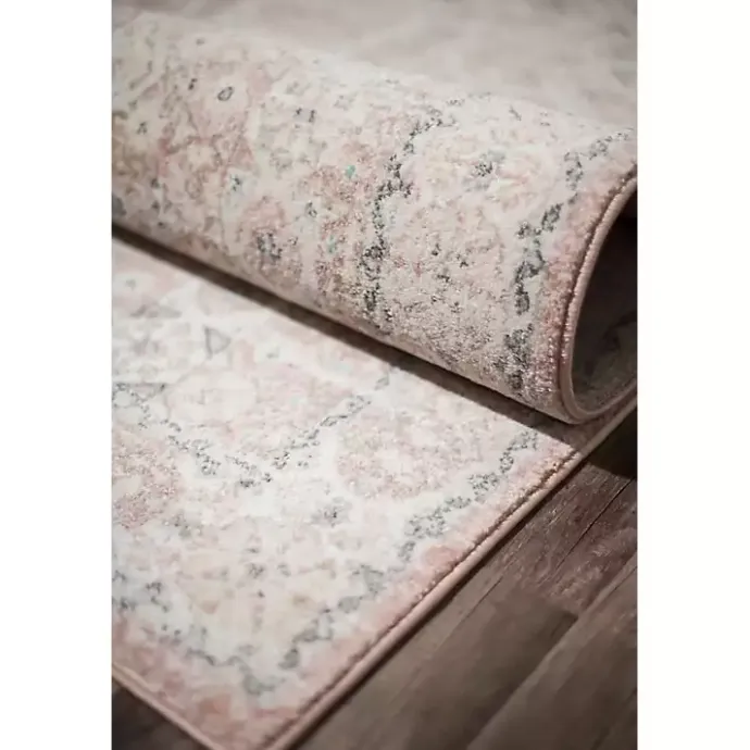 Online Kirklands Home Pink Peony Medallion Area Rug, 5x7