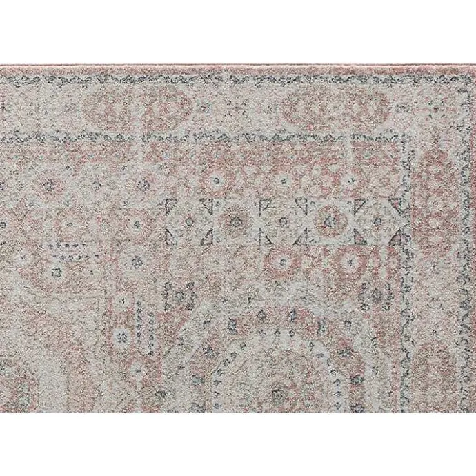 Online Kirklands Home Pink Peony Medallion Area Rug, 5x7