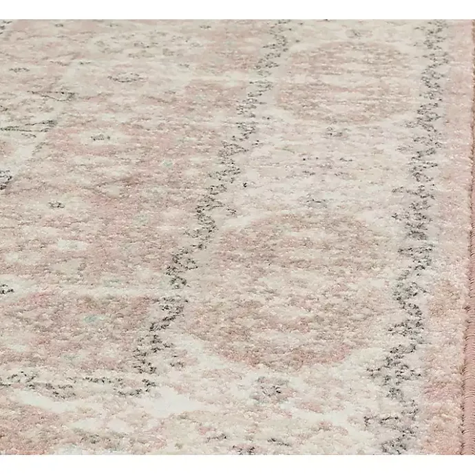 Online Kirklands Home Pink Peony Medallion Area Rug, 5x7