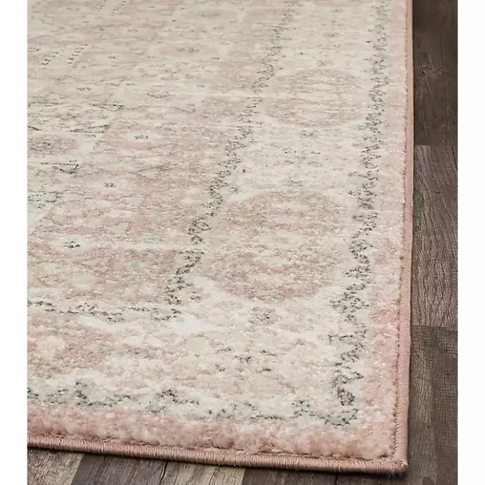 Online Kirklands Home Pink Peony Medallion Area Rug, 5x7