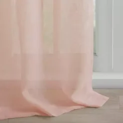 Kirklands Home Rosette Tab Top Curtain Panel, 84 in. Pink