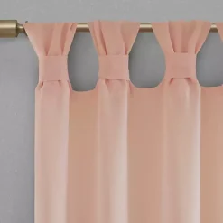 Sale Kirklands Home Rosette Tab Top Curtain Panel, 95 in. Pink