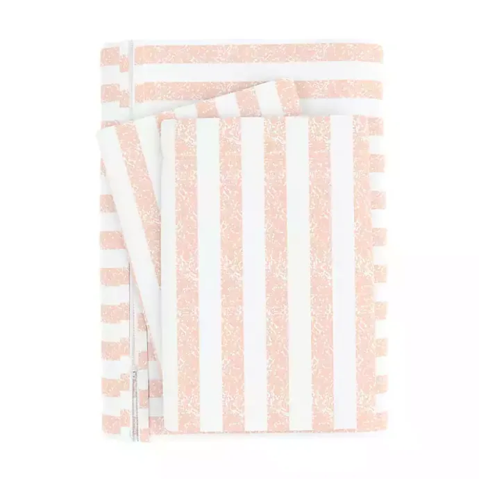 Kirklands Home Pink Rugged Stripe 2-pc. Twin Duvet Cover Set
