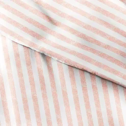Kirklands Home Pink Rugged Stripe 2-pc. Twin Duvet Cover Set